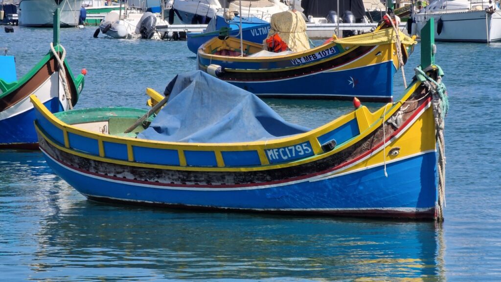Marsaxlokk kikötői hajók